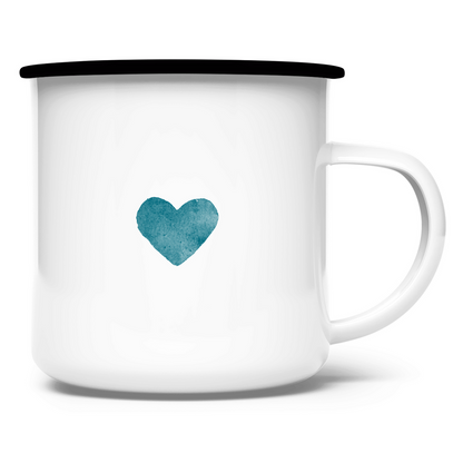 »...die Seele, die liebt.« – Emaille Tasse