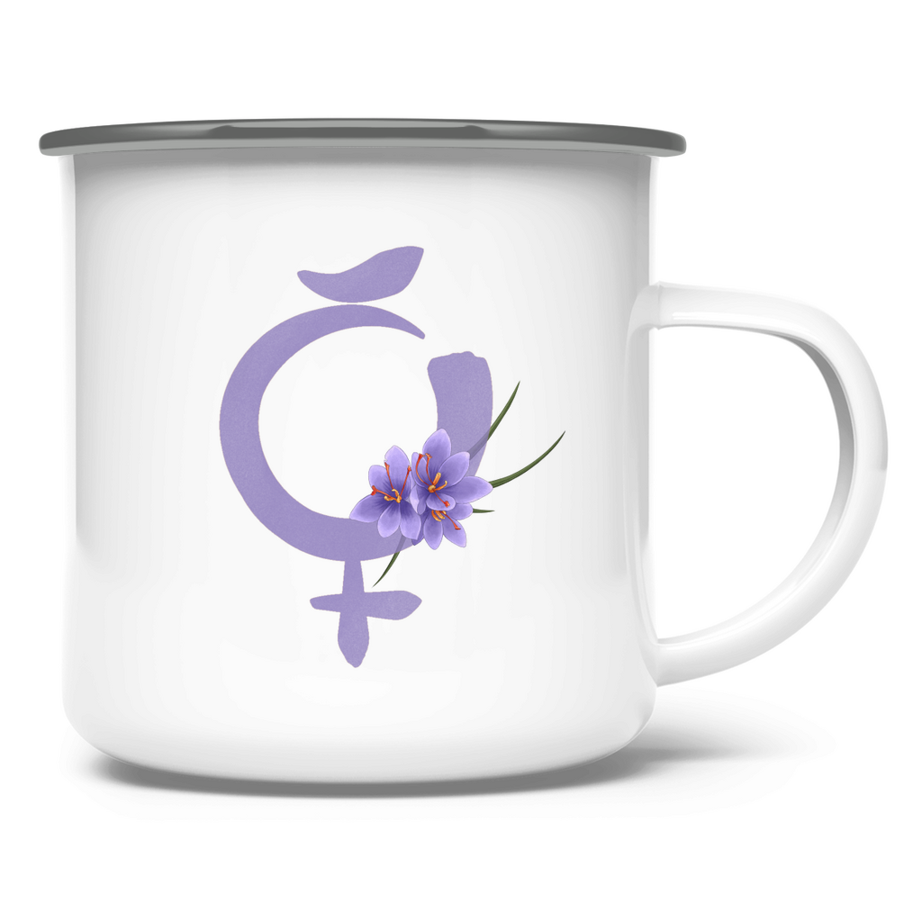 Geburtsherrscher MERKUR – Emaille Tasse