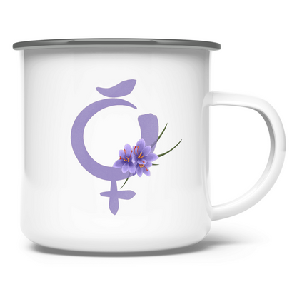 Geburtsherrscher MERKUR – Emaille Tasse