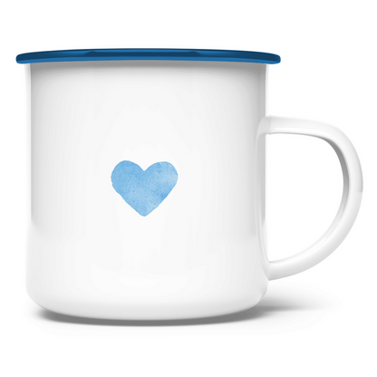 »In den kleinsten Dingen...« – Emaille Tasse