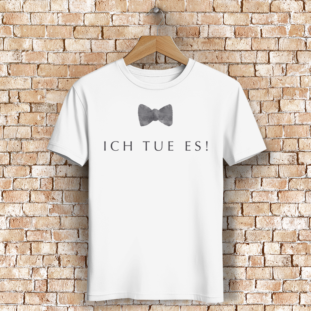 Ich tue es! / »…nicht bloß für gute Tage.“« – JGA Premium Bio T-Shirt für Bräutigam