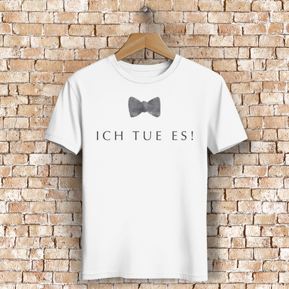Ich tue es! / »…nicht bloß für gute Tage.“« – JGA Premium Bio T-Shirt für Bräutigam