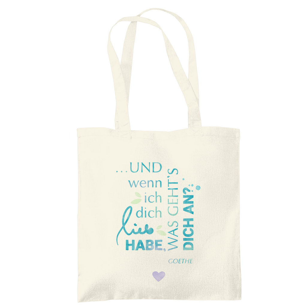 »...was geht´s dich an?« – Tragetasche