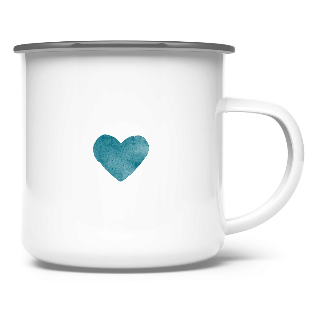 »...die Seele, die liebt.« – Emaille Tasse