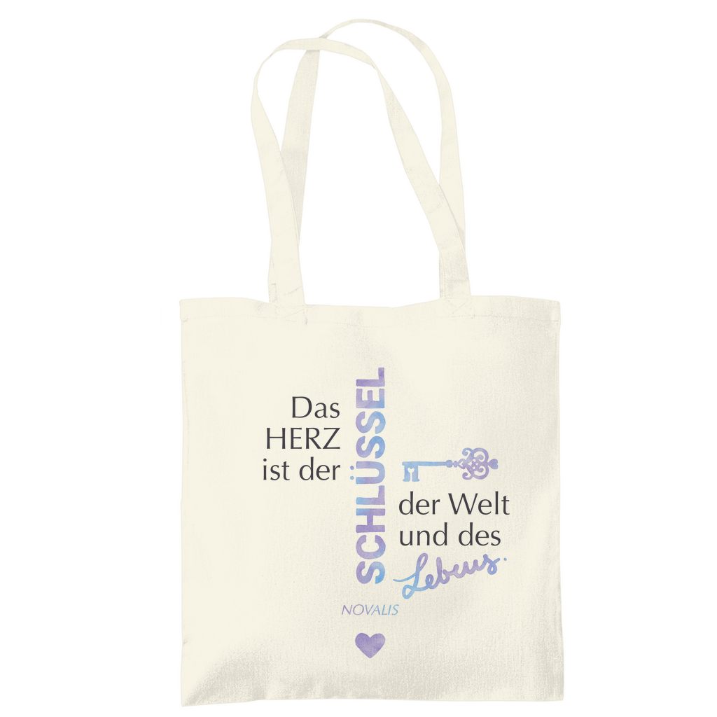 »Das Herz ist der Schlüssel...« – Tragetasche