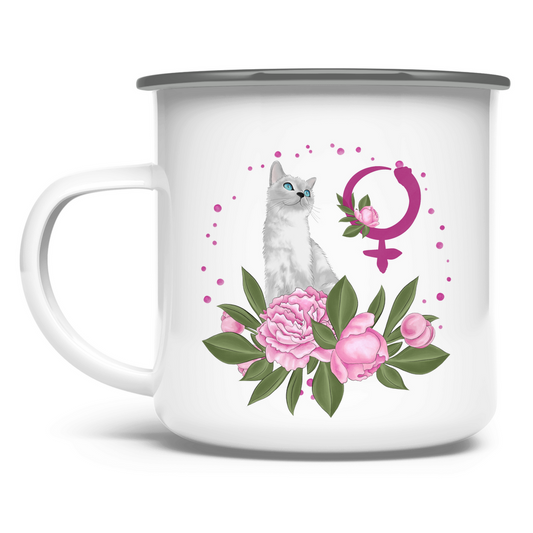 Geburtsherrscher VENUS – Emaille Tasse