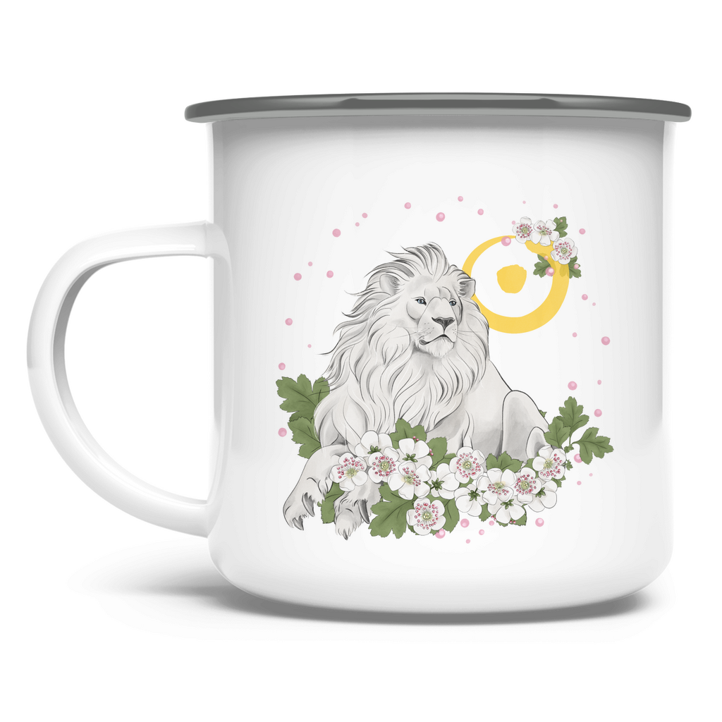 Geburtsherrscher SONNE – Emaille Tasse