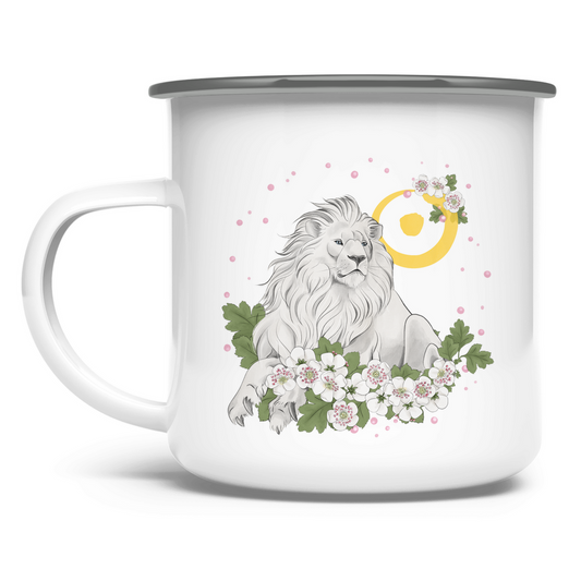 Geburtsherrscher SONNE – Emaille Tasse