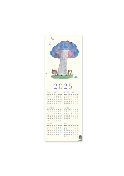LESEZEICHEN-Kalender 2025 »PILZ-Liebhaber«