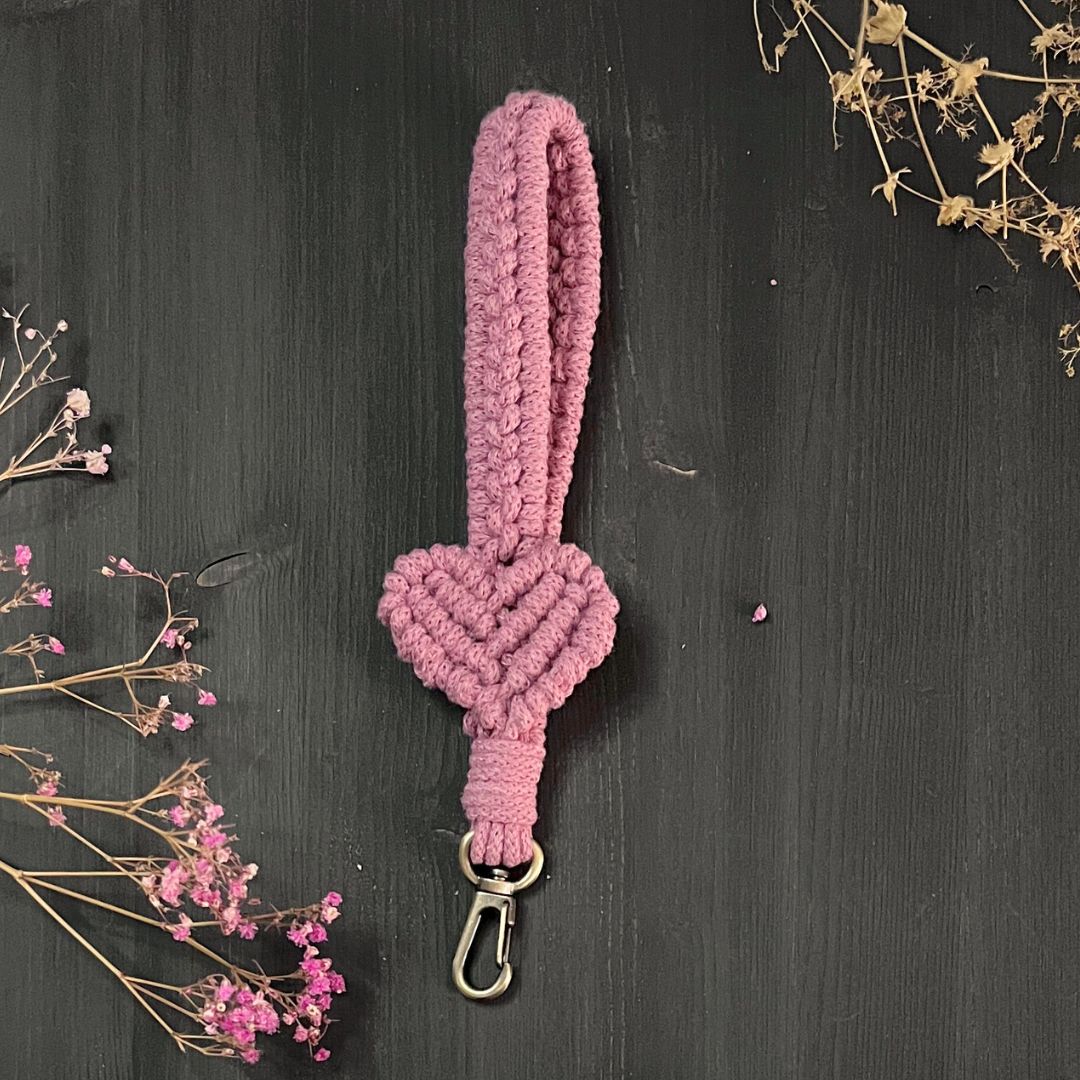 Makramee Herz-Anhänger