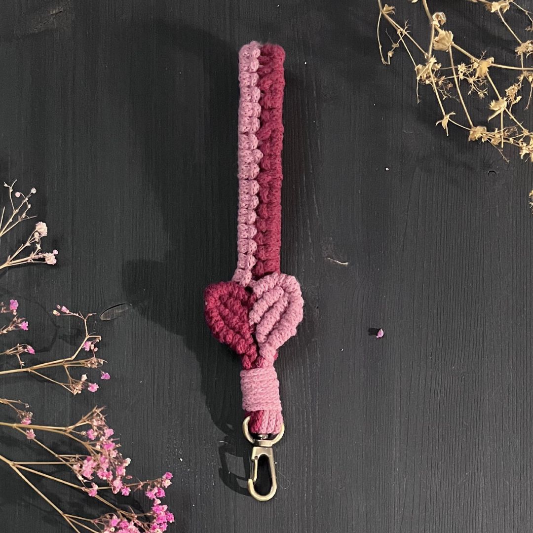 Makramee Herz-Anhänger