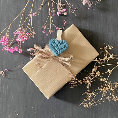 Makramee Herz-Klammer