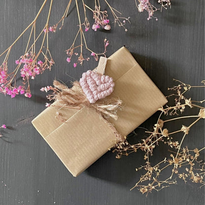 Makramee Herz-Klammer