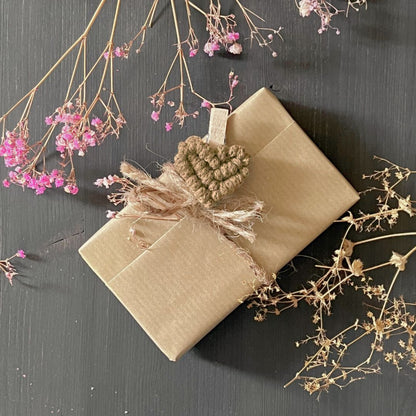 Makramee Herz-Klammer