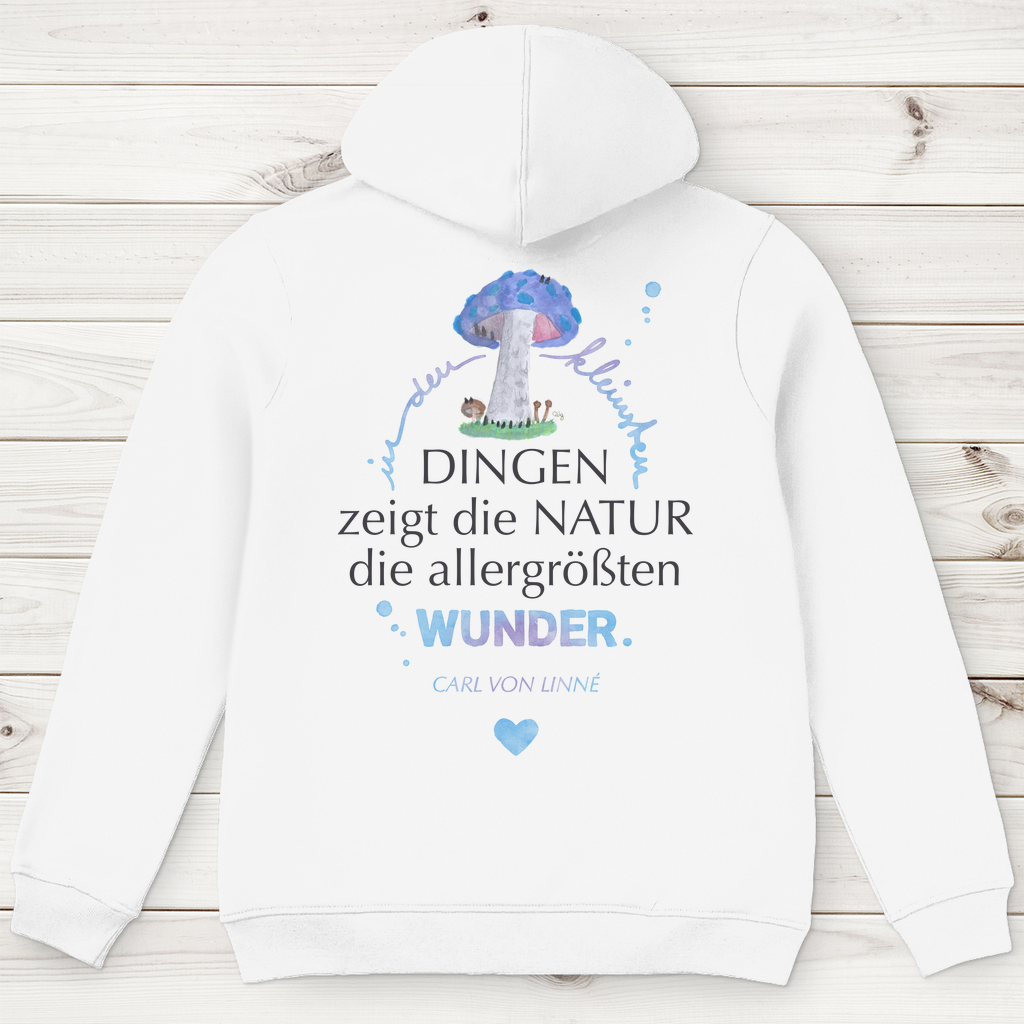 »In den kleinsten Dingen...« – Premium Bio Hoodie für Männer