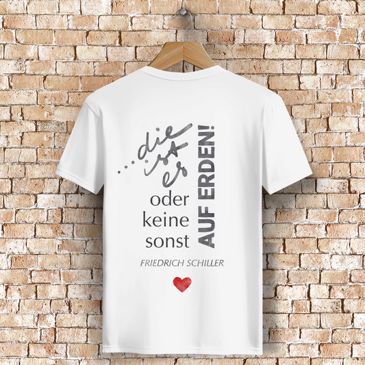 Ich tue es! / »…die ist es, oder keine!« – JGA Premium Bio T-Shirt für Bräutigam