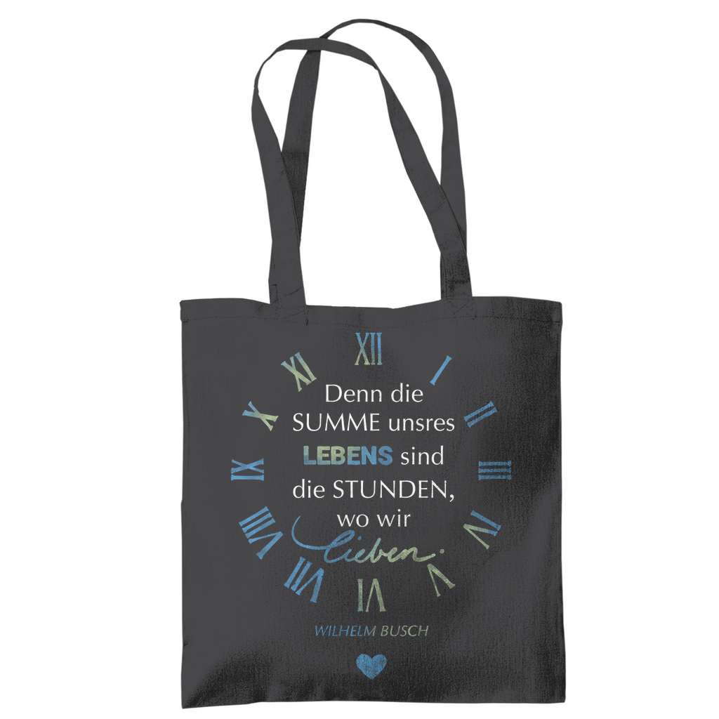 »...die Stunden wo wir lieben.« – Tragetasche