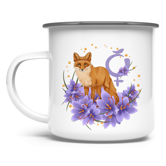 Geburtsherrscher MERKUR – Emaille Tasse