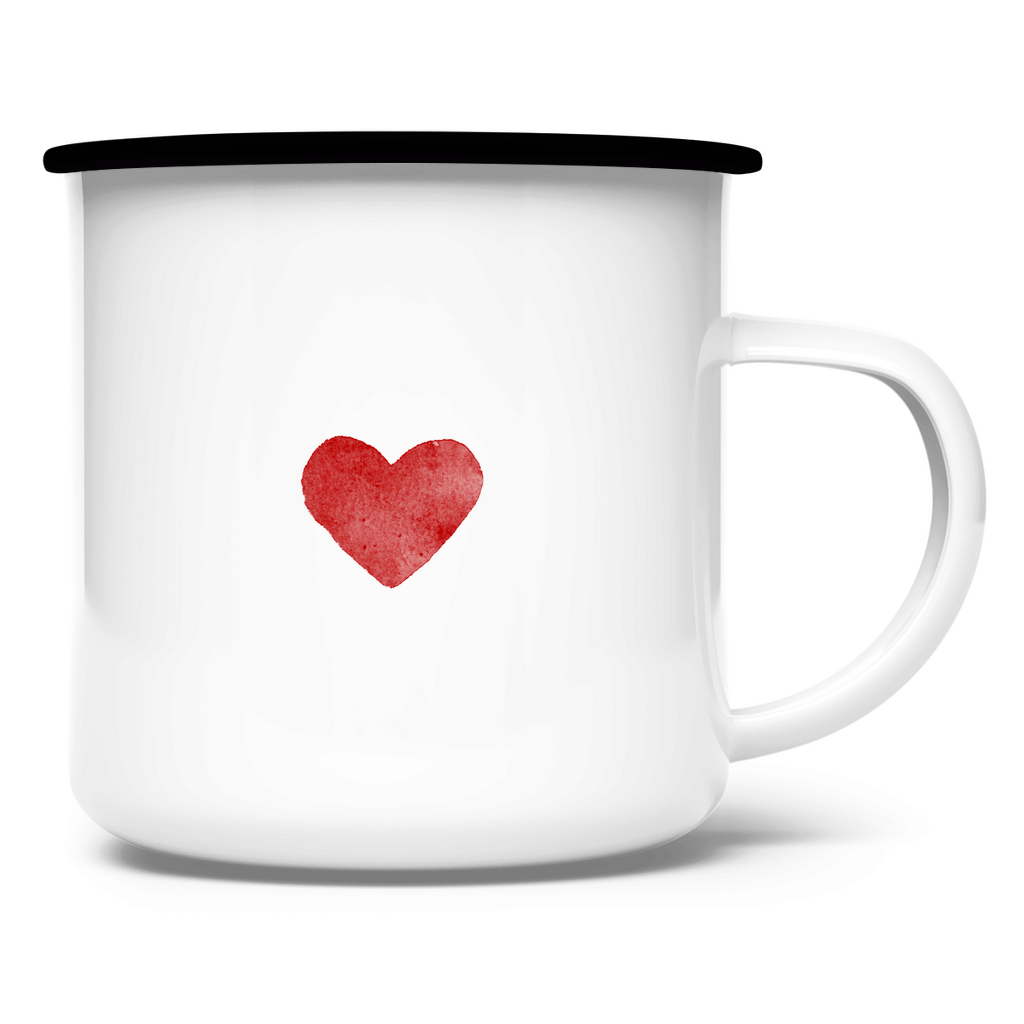 »Liebe wirkt magisch.« – Emaille Tasse