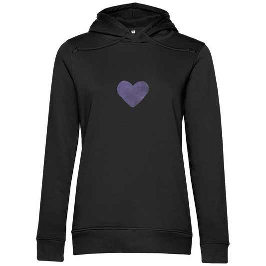 »Das Herz ist der Schlüssel...« – Premium Bio Hoodie für Frauen