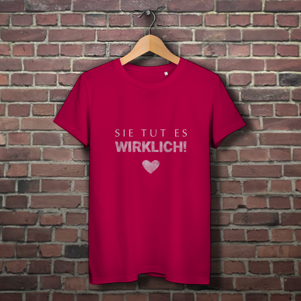 Sie tut es wirklich! / »Heiratet, und ihr werdet…« – JGA Premium Bio T-Shirt für Team Braut
